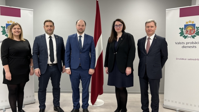 Lietuvas tieslietu ministrijas delegācija un valsts probācijas dienesta vadītājs