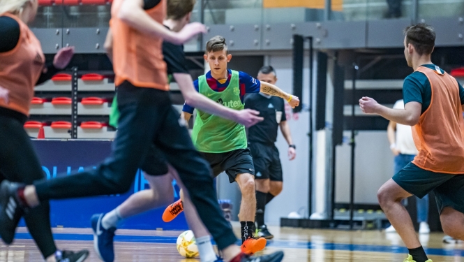 VPD draudzības spēle telpu futbolā