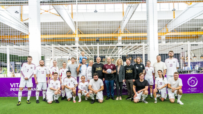 VPD un LFF komandas pirms draudzības spēles