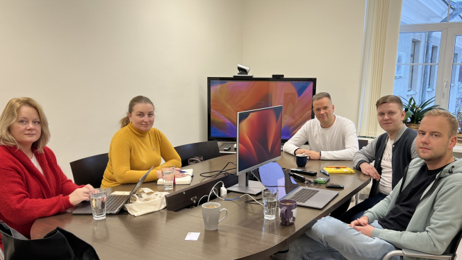 Ukrainas kolēģi audio vizuālajā treniņā Latvijā