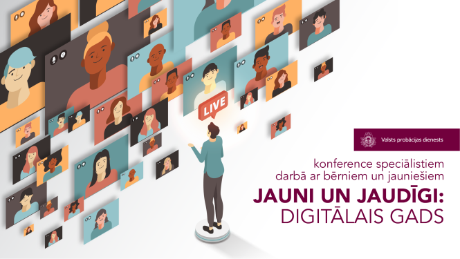 Tiešaistes kenference ilustrācija