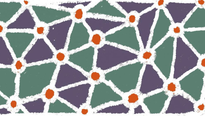 Līnijas savienotas ar punktiem