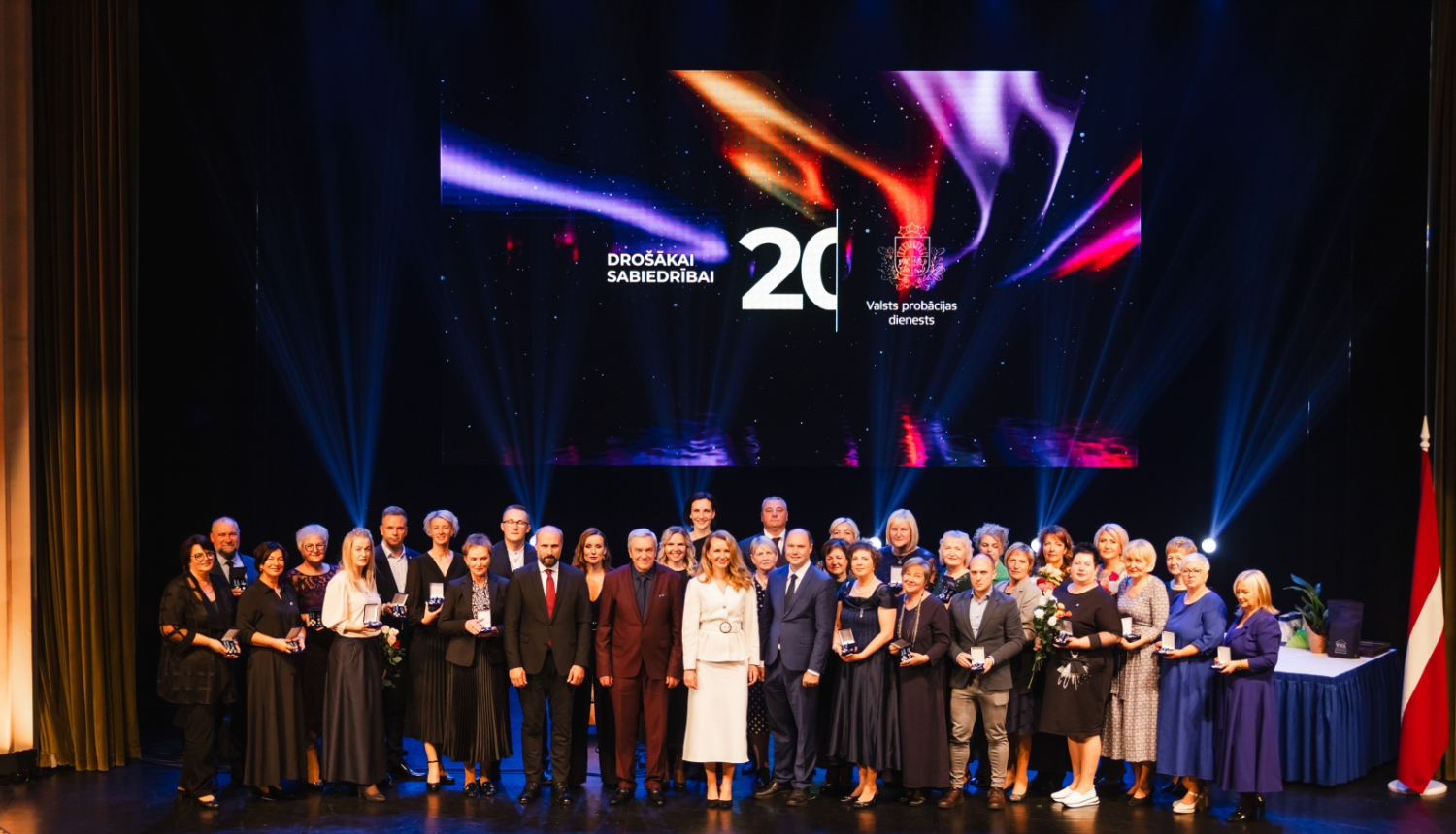 VPD 20 gadu jubilejas apbalvojumu saņēmēji